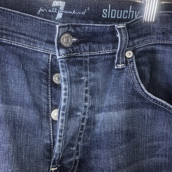 7 for All Mankind Slouch Jeans Size 34 - Picture 2 of 7